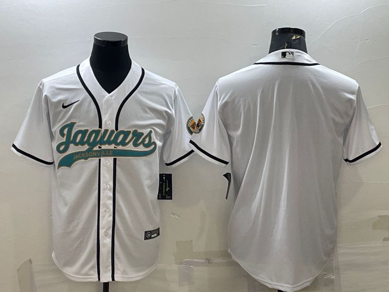 Men Jacksonville Jaguars Blank White 2022 Nike Co branded NFL Jerseys->jacksonville jaguars->NFL Jersey